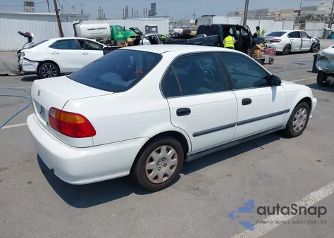 2000 Honda Civic Lx из США, поврежденный, VIN 1HGEJ6670YL001185